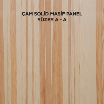 Çam Solid Masif Panel - A-A Yüzey Kalitesi