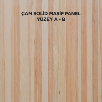 Çam Solid Masif Panel - A-B Yüzey Kalitesi