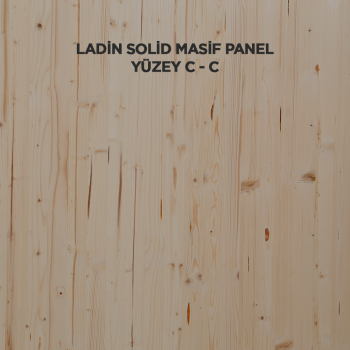 Ladin Solid Masif Panel - C-C Yüzey Kalitesi